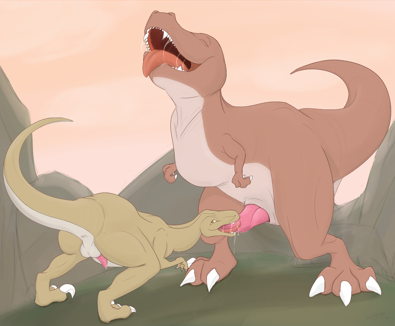 lesbian furry dinosaurs porn velociraptor furry porn rule anus ass balls claws cum dinosaur
