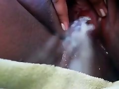 up close and personal with ebony pussy amateur close up orgasm 1