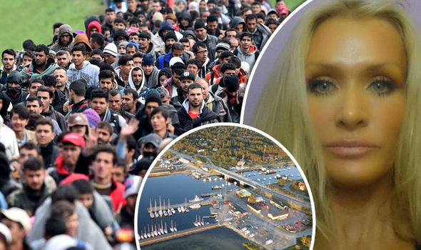 a terrified mother fears for young sons life after migrants