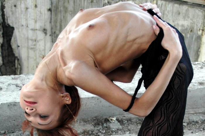 absolute skinny porn flexible anorexic gymnast