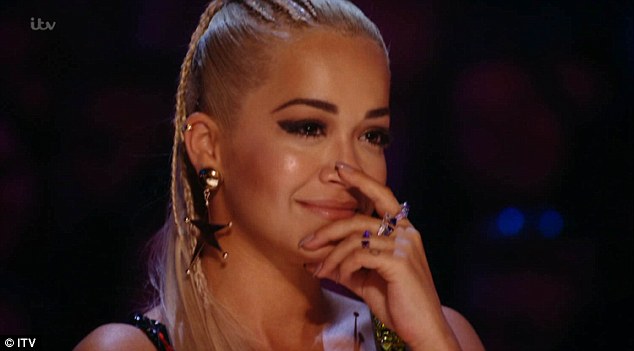 after his incredible performance a moved rita ora began to cry