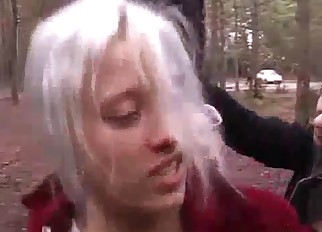 aggressive girls raping a guy outdoors 1