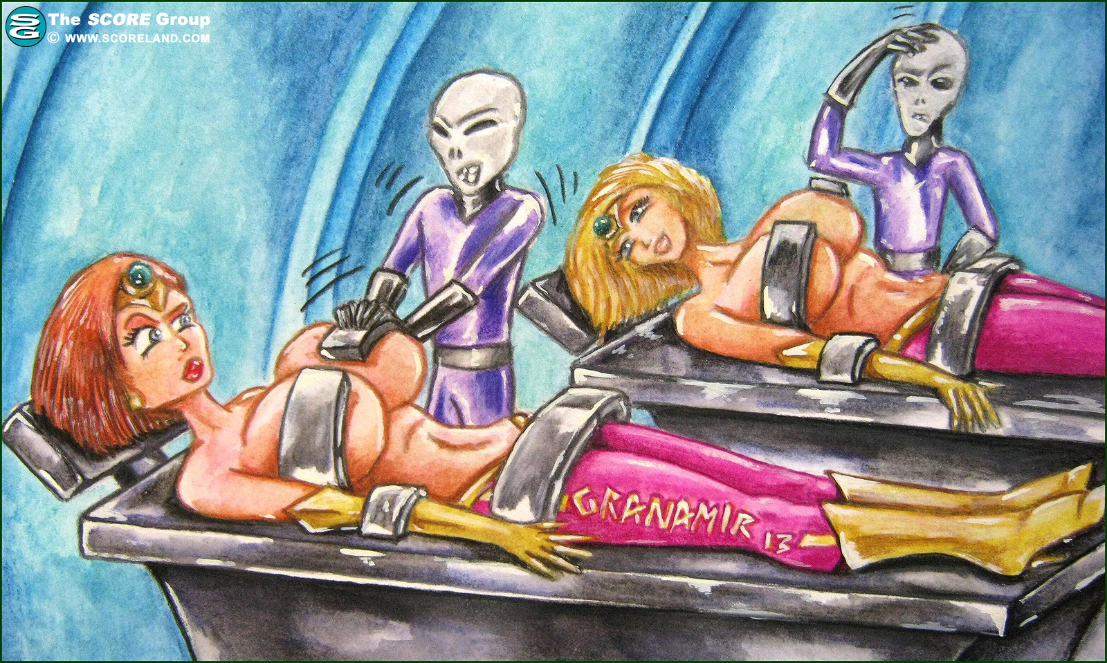 Abducted Cartoon Porn - alien abduction voyeur rooms - MegaPornX