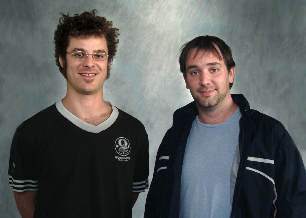 an opportunity to meet these two in flesh matt stone and trey parker that