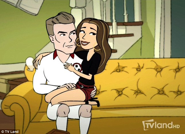 animated dave joy gets up close and personal with her dream guy david beckham whos