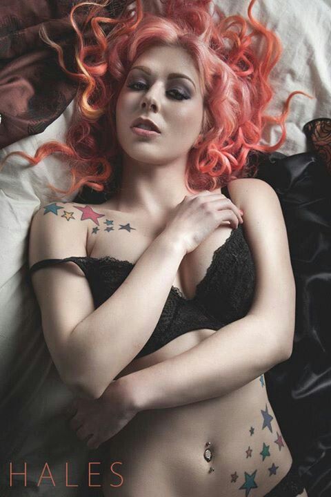 annalee belle sexy with colourful star tattoos sexytattoos startattoos