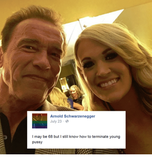 arnold schwarzenegger pussy and how to arnold schwarzenegger july i may be but i still know how to terminate young pussy
