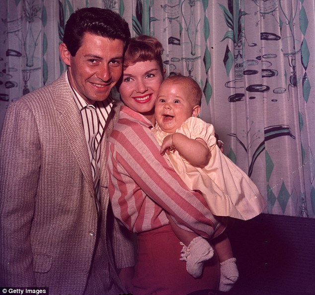 as a baby here carrie is seen with mother and father debbie reynolds and eddie