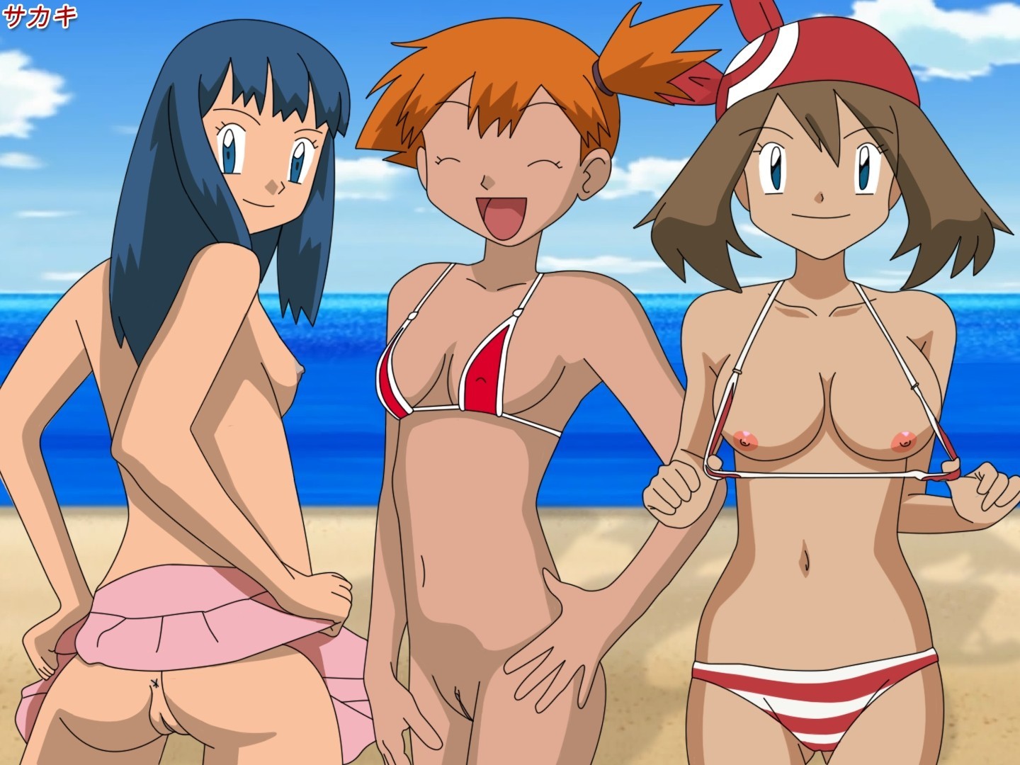 Anime Pokemon Girls - pokemon girls misty may dawn ash - MegaPornX