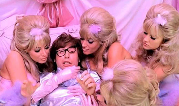 austin powers was seduced the alluring robotic women the fembots in the hit