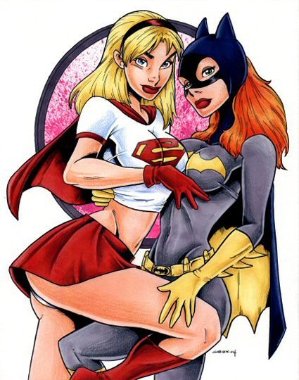 wankz batgirl and superwoman have erotic lesbian encounter 1 - MegaPornX