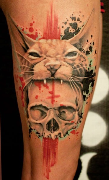 best cat skull tattoo ideas on pinterest cat skull animal 3