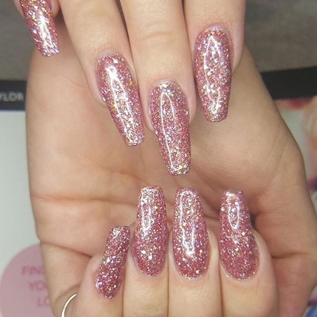 best pink glitter nails ideas on pinterest light pink nails