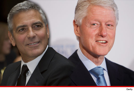 bill clinton george clooney is the right man to play
