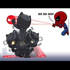 black panter and spiderman marvel sony from captain america civil