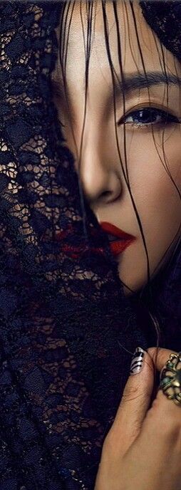 black swan black onyx red black glamour shots china girl asian ladies asian models black magic guo pei
