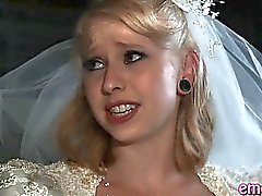 blonde bride fucked anal a black guy before her marriage
