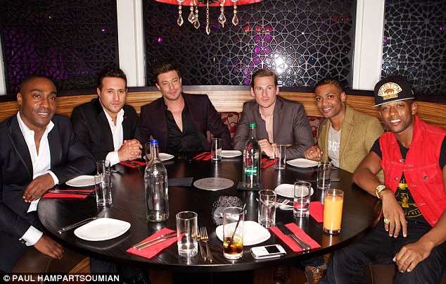 boybands united the former factor stars shared a table with veterans blue
