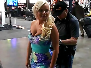 bree olson puts marvelous to ahead of a morose dress