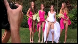 bride and bridesmaid has no panties 3