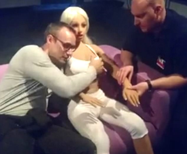 broken samantha the sex robot has been sent for repair after overexcited visitors