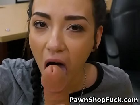 two girls suck a dick in the pawn shop