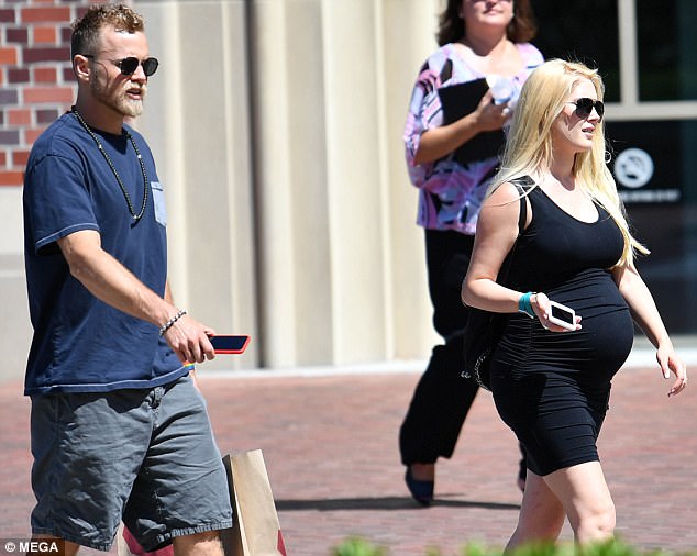bumping along heidi montag showcased her bump as she headed to the university of southern