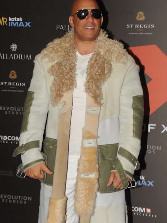 buy movie premiere in mumbai vin diesel fur coat at reasonable price with free shipment to usa uk canada