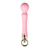buy the sweet magic confidence function heating rechargeable silicone wand massager fairy pink