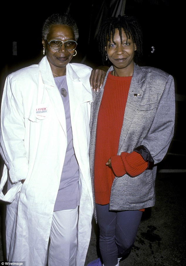 cameo role whoopi goldberg and mother emma johnson in the late