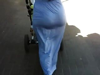 candid jiggly wobbly plump mommy ass in dress tmb