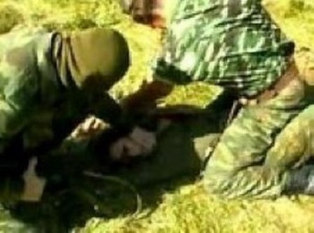 captured enemy gets brutally raped soldiers war
