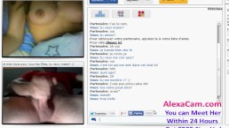chatroulette this sexy french teen show me her cute boobs