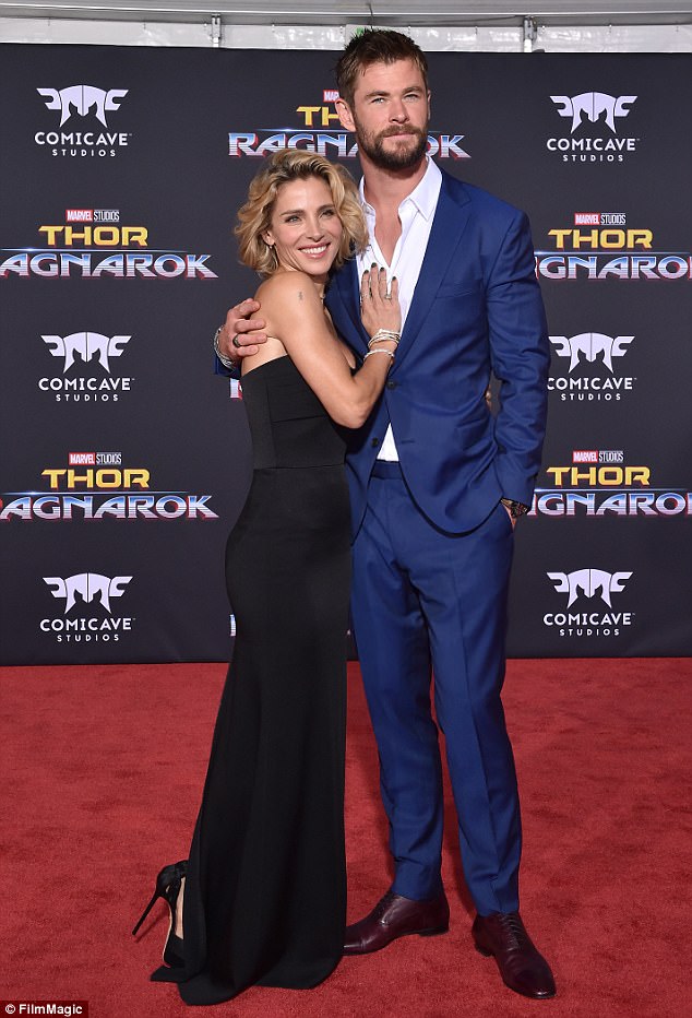 chris hemsworth and elsa pataky kiss in new film strong daily
