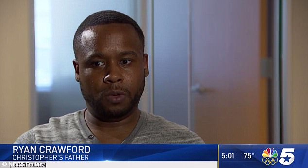 christophers father ryan crawford shown in an interview said that bowens arrest