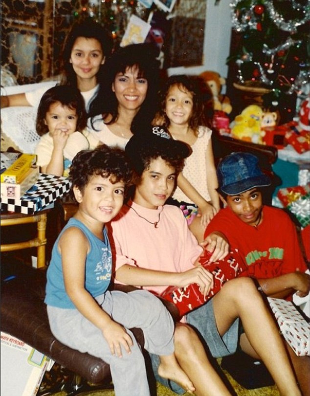 close family bruno bottom left grew up as one of six children
