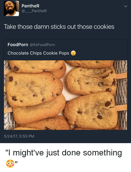 cookies and food panther take those damn sticks out those cookies