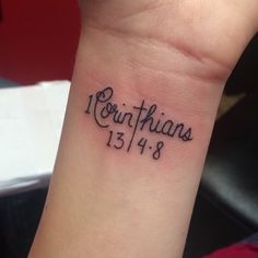 couple tattoo for rick and i different font and different placement