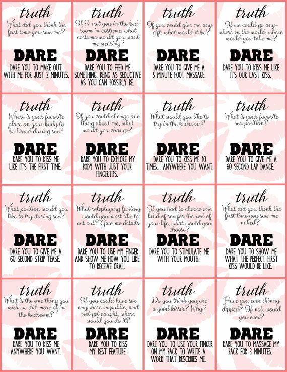couples truth or dare printable game on etsy