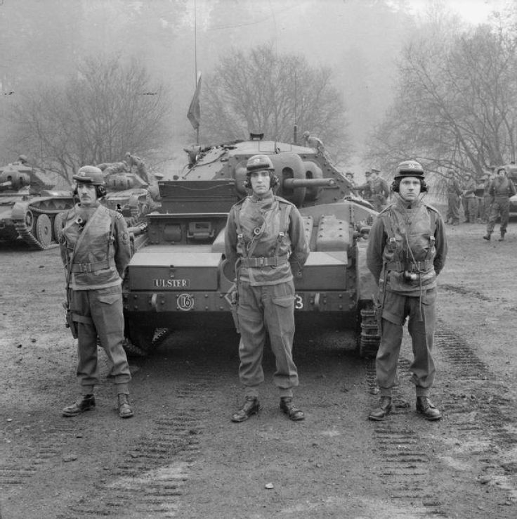 covenanter tanks of the armoured irish guards british guards armoured division during an inspection
