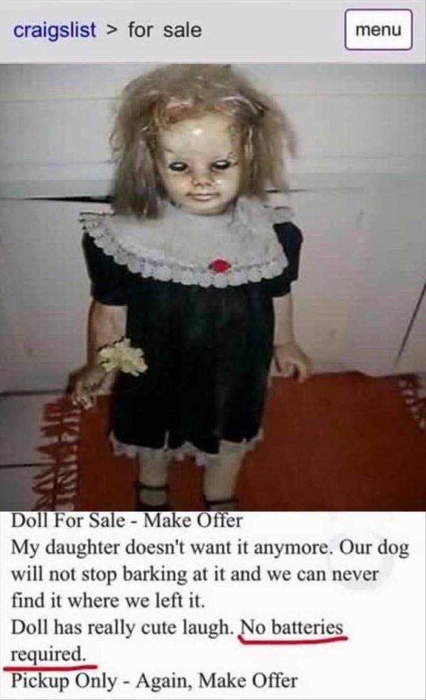 crazy funny pics to inspire your humor creepy dolls
