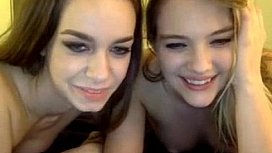 cute couple young lesbians having sex on cam 1