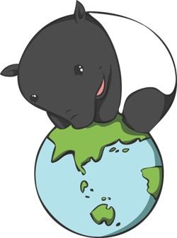 cute illustration randomly found when searching for tapirs a i a illustration pinterest animal