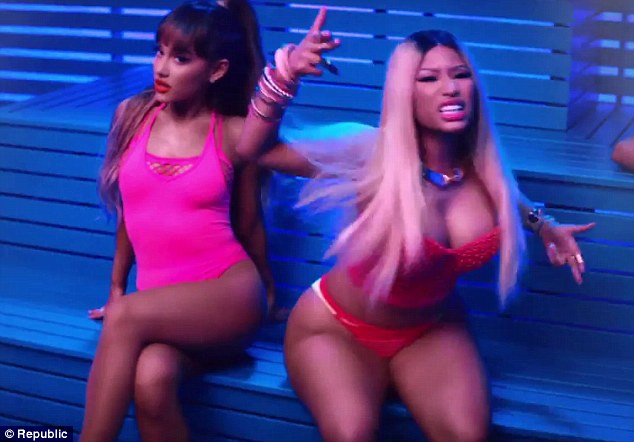 dangerous woman ariana and nickis racy inspired music video leaves little