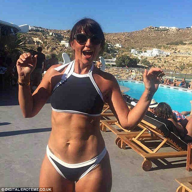 davina mccall flaunts her fit figure dancing in hilarious holiday 1