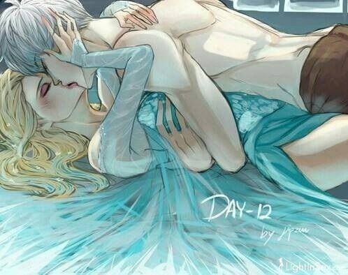 day making out jack frost elsa rise of the guardians and frozen day holding hand diwine waroday cuddling