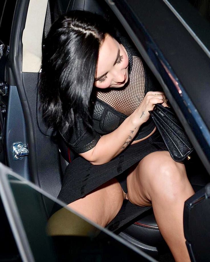 demi lovato upskirt with a hint of lip single celebration at the ivy