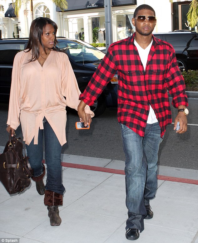 devastated usher and his ex wife tameka pictured here in are understood