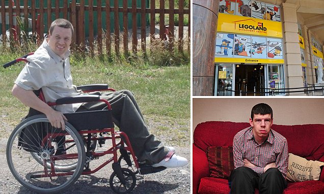 disabled man with mental age of seven barred from legoland over child protection fears daily mail online