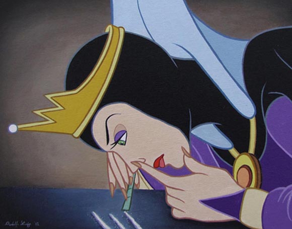 disney characters transposed into real world adult situations have
